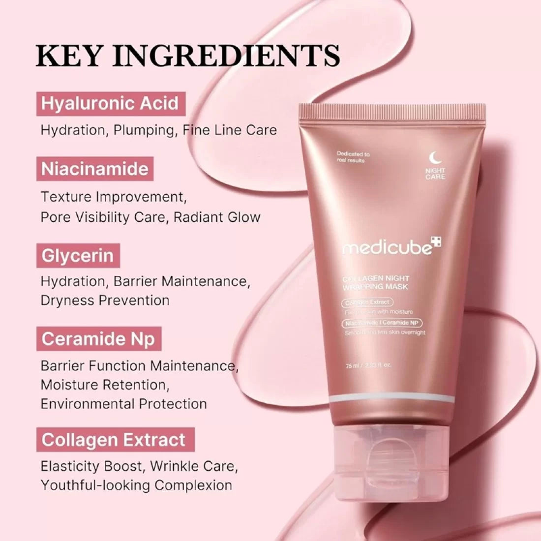 New 75ML Collagen Night Wrapping Mask Easy Peel Off Hydrating Facial Mask Face Mask Skin Care